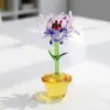 Vidrio Zibo Hecho a Mano Integrado Planta en Maceta Pequeña Montaje en Coche Decoración de Escritorio de Oficina Artesanías Adornos Venta al por Mayor Transfronteriza
