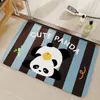 Tapete de chão de diatomita de desenho animado para uso doméstico, absorvente e de secagem rápida, antiderrapante, à prova de umidade, durável e resistente a arranhões, tapete de banheiro
