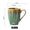 Caneca Mágica de Forno Vintage Cerâmica Copo de Água Personalizado Casa Copo de Café Alto Valor de Cor Escritório Copo de Chá Copo de Casal