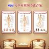 Gráfico de Acupuntos Meridianos Humanos Gráfico de Pared Grande Pie Estándar Alta Definición Medicina China Moxibustión Masaje Masaje Acupuntura Póster de Tablero KT