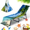 Funda para silla de playa transfronteriza funda para silla de playa de microfibra impresión digital 3D paisaje se puede pedir una por una