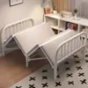 Cama plegable para siesta en casa Oficina en casa Habitación de alquiler Simple Cuatro pliegues Apilable Ancha Doble Cama plegable Simple Tipo extensible Cama para siesta