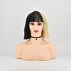Peruca Cosplay de Cabelo Cacheado Transfronteiriça Europeia e Americana E-Commerce Estilo Igual ao da Sams com Seda Fofa Cabelo Curto Personalizado Feminino 613Wig Touca