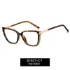81627 Gafas Transfronterizas Nuevas Tr90 Anti-Luz Azul Tendencia Gafas Planas Ojo de Gato Europeas y Americanas Exportación Marco Óptico de Primavera