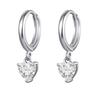Aretes de Moissanita Diamante Transfronterizos Chapados en Oro de 18K 8mm Corazón de Durazno Dulce Pequeño Pendientes de Lujo Ligero de Comercio Exterior para Mujeres Venta al por Mayor