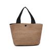 Bolsa de Vacaciones Mengchen en la Costa Verano Nueva Moda Estilo Pastoral Tejida para Mujer Bolsa de Playa Casual para Niña Cesta de Comida Portátil