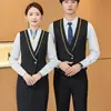 Uniforme de Aeromoça Terno Profissional Terno Feminino Outono e Inverno 2023 Formal Recepção de Hotel Etiqueta Recepção Boas-vindas Roupas de Trabalho