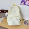 Mochila de estilo ins coreano estilo universitario con lunares de alta apariencia para estudiante de secundaria, mochila de viaje dulce estilo chica suave con encaje