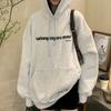 Moletom Oversized Estampado com Forro de Lã para Mulheres, Estilo Europeu, Transfronteiriço, Novo Top de Lã Amazon Outono e Inverno 2026, Jaqueta Estudantil da Moda