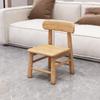 Silla Pequeña con Respaldo de Madera Maciza para Niños Taburete Bajo para Hogar Banco para Cambiarse los Zapatos Lavapiés para Adultos Jardín de Niños Habitación de Alquiler