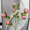 Rosas Simuladas, Ramos de Flores Artificiales, Ramos de Boda, Arreglos de Escena de Flores Simuladas Listos, Decoraciones de Flores Artificiales de Rosa