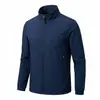 Cortavientos de cuello alto para otoño e invierno, chaquetas, ropa de trabajo a medida para empresas y tiendas 4S, bordado de logo personalizado para grupos al por mayor