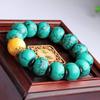Fábrica Turquesa Turquesa del Tíbet Adornos del Tíbet Pulsera de 108 Cuentas de Buda Bucle de Cuentas de Buda de Turquesa Cabeza de Cera de Abeja