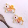 Adornos de Resina de Caballo del Zodiaco de Año Nuevo Accesorios para el Cabello DIY Pinzas para el Cabello Pegatinas para Fundas de Teléfono Accesorios de Colgante para Llavero