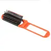 Pente Pequeno Dobrável, Bolsa de Ar Portátil, Pente com Almofada de Ar, Pente para Franja Feminina, Espelho Massageador, Pente Integrado, Pente de Cabelo
