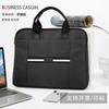 Bolsa para Documentos Bolso de Mano de Negocios Lona para Hombre Cremallera Capacidad Maletín Moda Asuntos Bolsa de Información Oficina Bolsa para Computadora