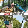 Batería de Litio Set de Poste Alto Tijeras para Podar Ramas Altas Podadora de Ramas Altas Tijeras de Podar de Jardín Retráctiles Sierra Eléctrica para Tala de Árboles Sierra Eléctrica de Gran Altura