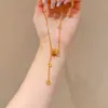 Nuevo Estilo Collar con Forma de Cintura Ojo de Gato Cepillado Chapado en Oro Joyería, Mismo Modelo que en Tiendas de Oro, Venta al por Mayor desde Fabricante para Comercio Electrónico en Vivo