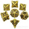 Dados de metal transfronteiriços COC grupo de corrida DND Dungeons and Dragons TRPG dados multifacetados naipe D6 g jogo de mesa Sulu