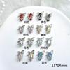 Accesorios de arte para uñas estilo lujo ligero nuevos adornos de diamantes súper brillantes de alta calidad circonita cilíndrica súper brillante adornos de diamante ponibles para uñas al por mayor