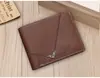 Nueva Cartera Ligera, Moderna y Sencilla para Hombre, Cartera Corta, Ranuras Múltiples para Tarjetas, Billetera Casual para Monedas, Portatarjetas