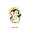 Patches de Tecido Autoadesivos de Pinguim para Roupas e Jaquetas de Penas, Design Contínuo de Alta Qualidade, Reparo Sem Costura, Lavável à Máquina, Patches Bordados