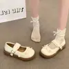 Zapatos Mary Jane con lazo estilo JK Lolita japonés para mujer, nueva colección primavera/otoño 2026, suela gruesa, perfectos con vestidos, populares zapatos pequeños de cuero