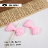Bolsa de Doces Coreana Colorida com Laço Joias Penduradas Brincos Colar Pingente Chaveiro Material Pérola Acessórios com Furo Reto