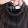 Peluca de mujer con pinza para el pelo, larga, recta, con cola de caballo alta, de verano, natural, cibernética, popular, con pinza para el pelo, peluca de pelo largo y liso, pieza de cola de caballo
