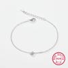 Pulseira de Prata de Lei 925 26 Letras Pulseira de Zircônia Ins Nicho Luxo Acessível Pulseira de Prata de Lei High-End Estilo Quente Transfronteiriço para Mulheres