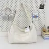 Textura Brumosa de Enfoque Suave, Estilo Relajado, Bolso Tote Verde Fruta para Estudiantes Universitarias, Adecuado para el Trabajo, Compras y Almacenamiento de Viajes Diarios
