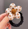 Novo Leite Infantil Curry Cor Corda Cabelo Tecido Do Bebê Flor Anel de Cabelo Da Menina Faixa De Cabelo Acessórios De Cabelo Para Meninas