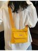 Bolso de Lona Transfronterizo para Mujer Verano 2025 Nuevo Nicho Versátil Hombro Bandolera Bolso Cuadrado Pequeño Popular de Este Año