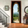 Pegatinas de puerta autoadhesivas removibles, pegatinas de pared para el hogar impermeables, pegatinas para casa de alquiler, entrega directa del fabricante para renovación de casa de alquiler