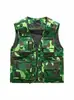 Chaleco Militar Camuflado para Hombre con Múltiples Bolsillos para Primavera, Verano, Otoño, Chaleco Chaqueta Camuflada Táctico Casual para Pesca, Fotografía