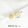 Collar de Oro Arena de Vietnam Sentido Avanzado Árbol de la Vida Aretes de Circonita Micro-incrustada Joyería Transfronteriza de Lujo Ligero para Mujer a Largo Plazo