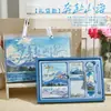 Set de Cuadernos Estilo Retro Pintura al Óleo, Caja de Regalo, Cuaderno Vintage Estilo Chino para Estudiantes, Regalo Cultural y Creativo