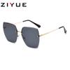 Nueva Llegada Gafas de Sol sin Marco Moda para Mujer Belleza Gafas de Sol Parasol Degradadas Protector Solar Gafas de Sol Cóncavas Gafas de Sol para Mujer