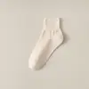 Calcetines finos de verano para mujer, de algodón puro, transpirables, absorbentes del sudor, cortos, de color caramelo, combinables, estilo universitario, deportivos, para mujer.