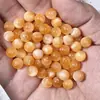 Al por mayor 6-16 mm Ojo de Gato Sintético Resina Agujero Recto Bolas Redondas Cuentas Sueltas Hecho a Mano Pulsera DIY Collar Borla Materiales