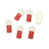 Acessórios de joalheria DIY com gota de óleo, pingente de liga com gota de óleo de gato da sorte para o ano novo, rico, 5 peças, pingente para chaveiro