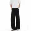 Calça casual estilo soltinho de seda gelada Yamamoto, calça comprida até o chão, calça casual masculina plus size, calça longa masculina nova transfronteiriça 2026