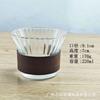 Taza de Vidrio Rayada Vertical Verde Degradado de Nicho para el Hogar Anti-quemaduras Taza para Beber Taza de Café de Lujo Ligero con Sentido Avanzado Taza para Bebidas Frías