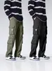 Calças de Trabalho Finas Estilo Americano para Homens, Calças Casuais Largas, Tendência Verão 2026 de Perna Reta Wide-Leg Longas