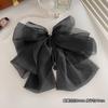 Headwear elegante malha oversized laço banana clip mulheres verão alta cavalinha para trás cabeça hairpin elegante hairpin atacado