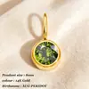 Estilo Popular Transfronteiriço Doze Signos do Zodíaco Pedra Colorida Conta Redonda Pingente Moda Luxo Leve Personalidade Toque de Alto Padrão Colar para Mulheres