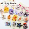 Impreso de Dibujos Animados Gato Perro Estrella Hombre Cachorro Manzana DIY Hecho a Mano Cadena para Teléfono Móvil de Cuentas Llavero Accesorios de Joyería