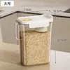 Recipiente para Armazenamento de Grãos, Pote Selado à Prova de Insetos e Umidade para Farinha, Pote Selado de Grande Capacidade para Ração de Gato e Cachorro