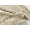 Suéter de estilo Retro Old Money Hecho para Durar para Hombre con Media Cremallera Cuello Alto Corte Ajustado Ropa de Punto de Otoño e Invierno para Parejas My50