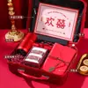 Fabricante Alemão Tendência 2026 Estilo Chinês Caixa de Presente Vermelha Mala Bolsa de Mão Caixa de Doces de Casamento Reunião Anual